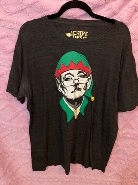 Schive Tees Gray Elf Graphic Tee